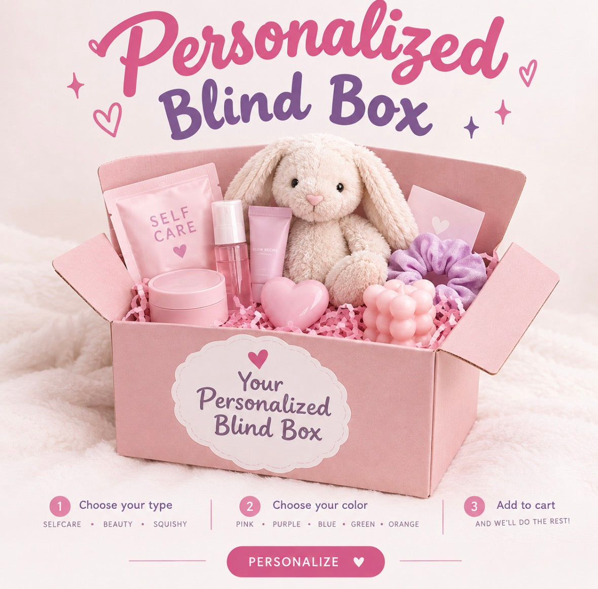 Personalized blind mystery box